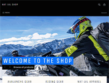 Tablet Screenshot of nxtlvlshop.com